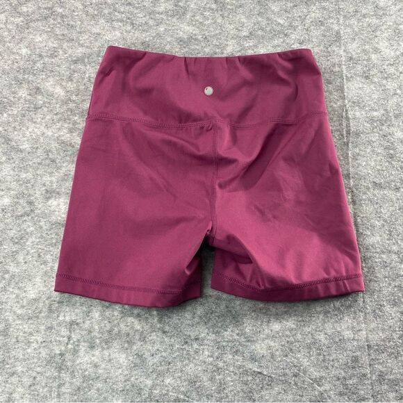 Yogalicious Womens Wine‎ Colored Spandex High Waist Bike Shorts Size MD - Picture 2 of 8